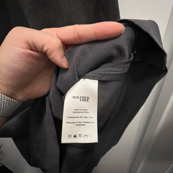 Brand new Wilfred Free vegan suede dress size 4 dark grey - Picture 6 of 7